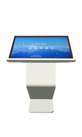Безопасный цифровой киоск с наклонным сенсорным экраном в музее